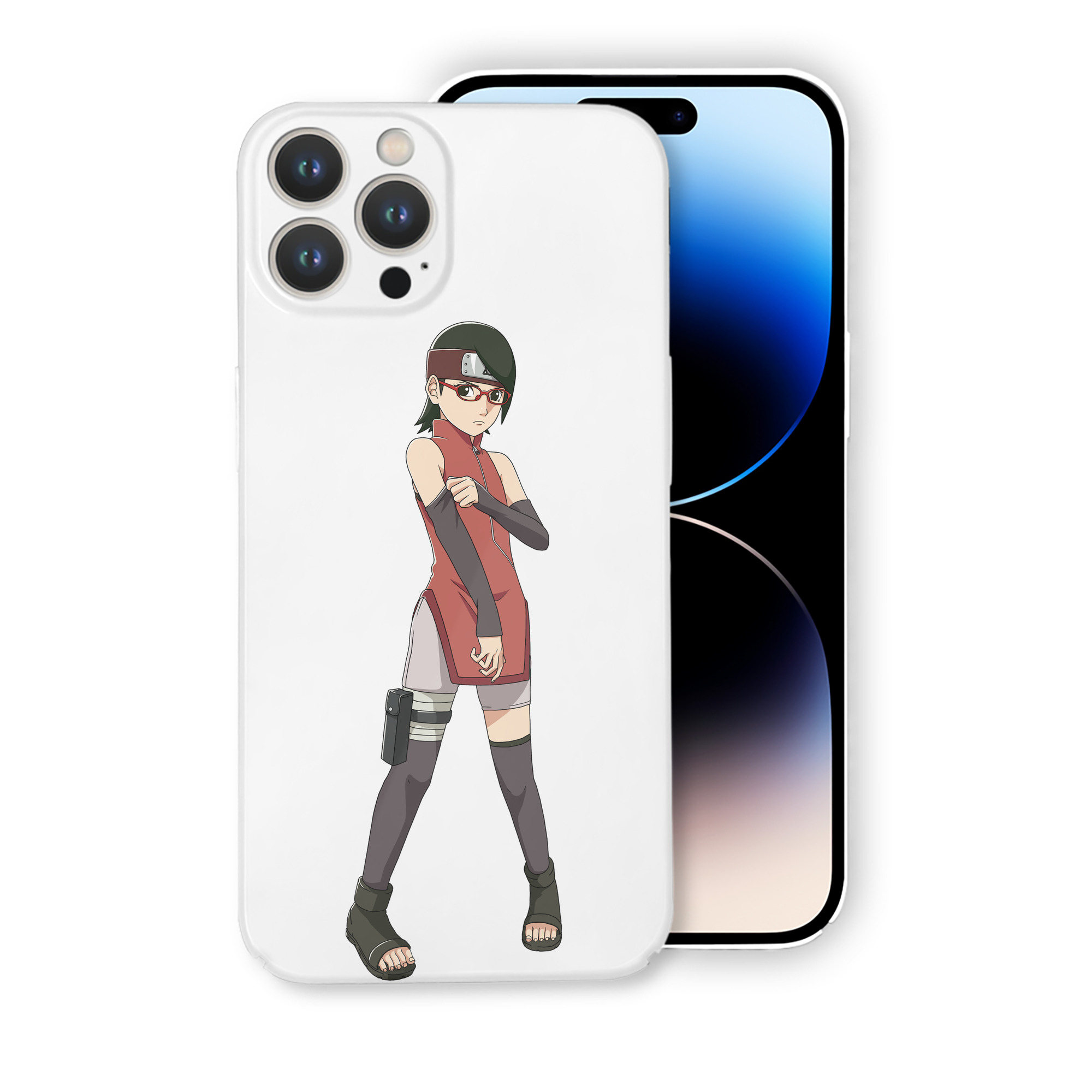 （画像用） NARUTO -ナルト- うちは サラダ Uchiha Sarada 【iPhone 14シリーズ対応】ハードケース
